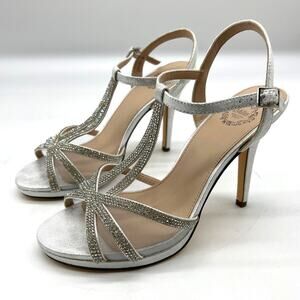 I.Miller Womens Ramona Heeled Sandals Silver Size 7M